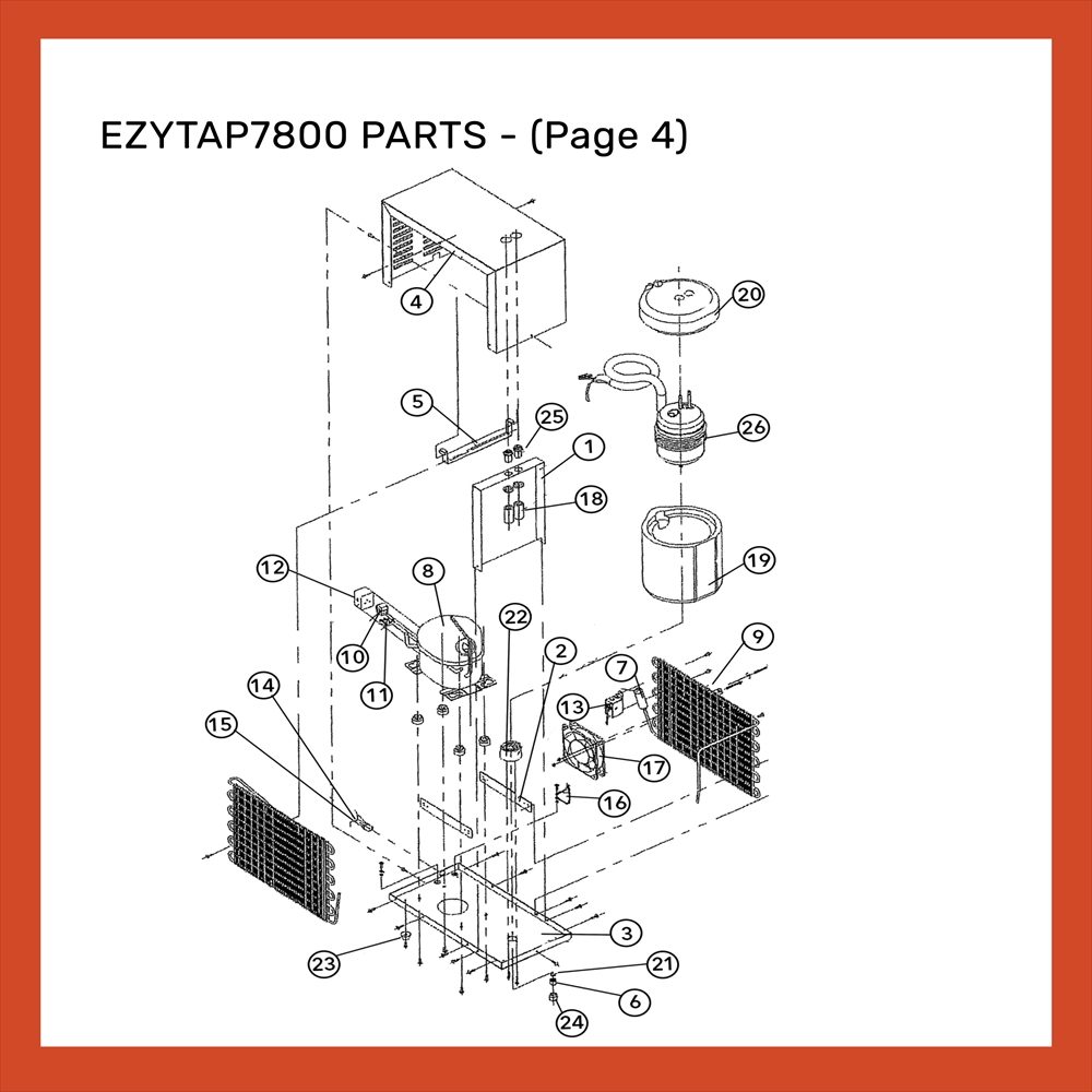 EZYTAP7800 PARTS 