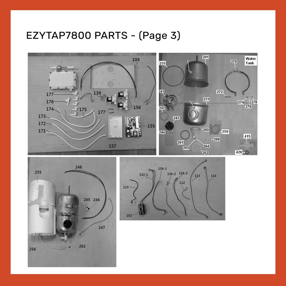EZYTAP7800 PARTS 